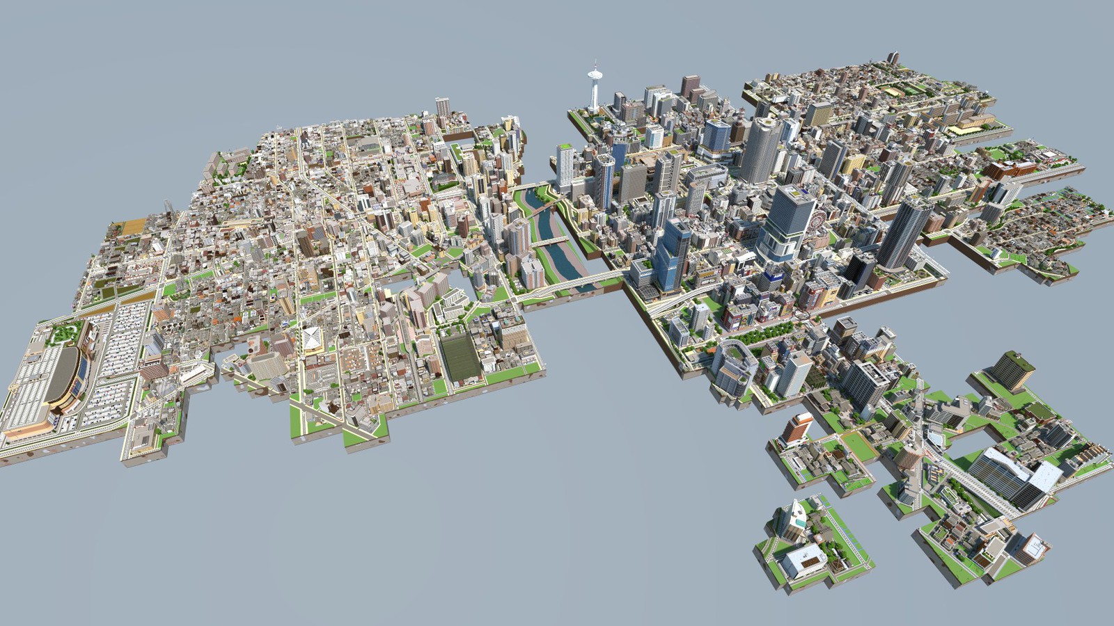Майнкрафт мод карта город