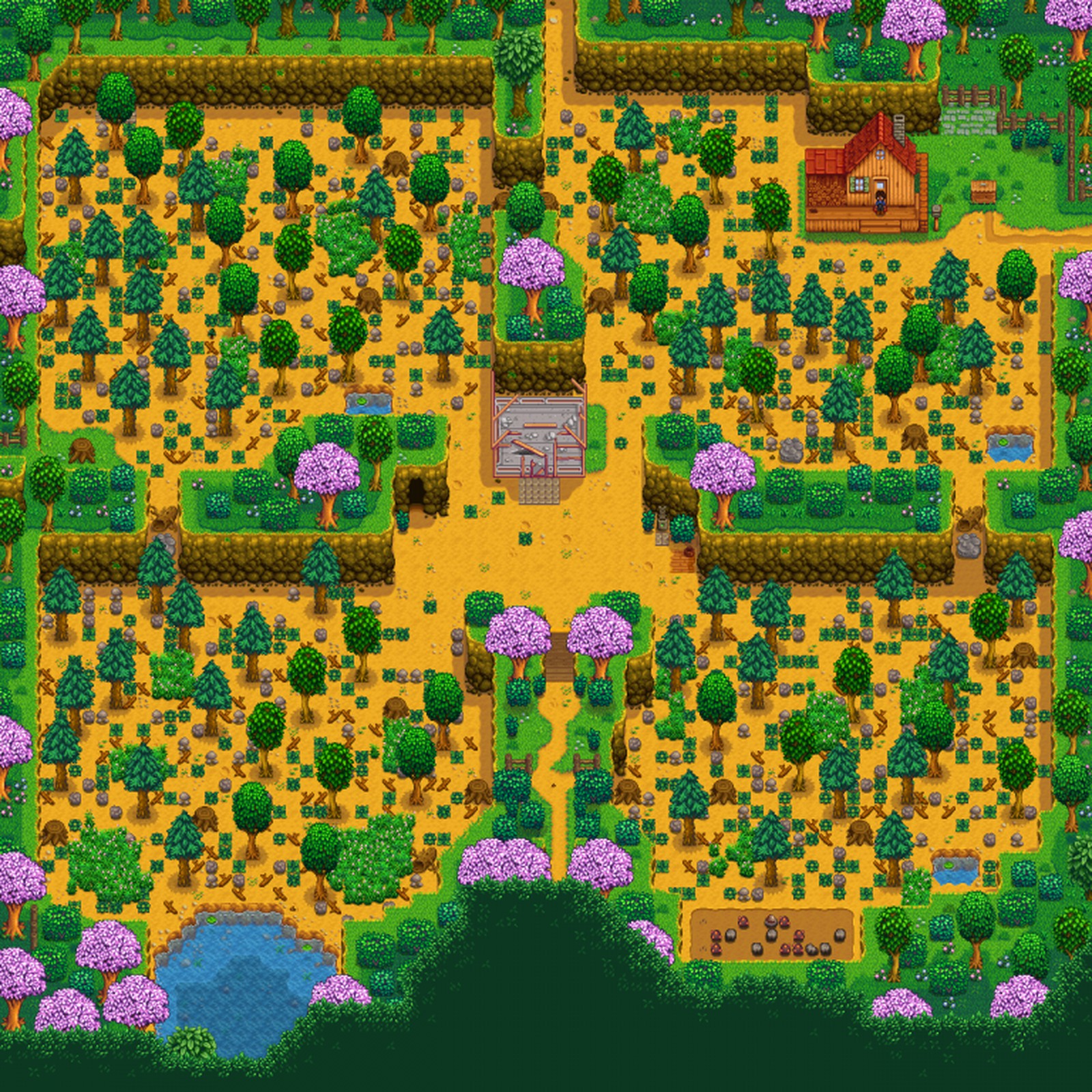 Схемы ферм stardew valley