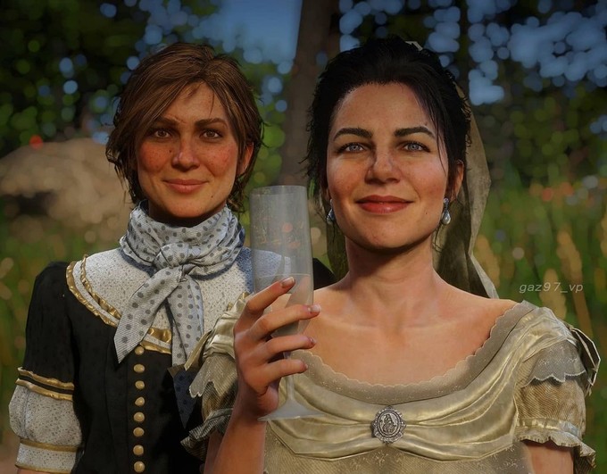 Игрок Red Dead Redemption 2 делает портреты персонажей с улыбками на лице 13 512193 UAdrJSQang 160037094 2844728215845607 69915