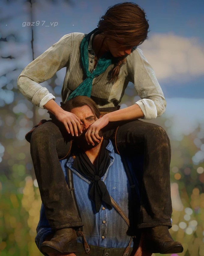Игрок Red Dead Redemption 2 делает портреты персонажей с улыбками на лице 15 512195 laILyCrH9G 155529815 152232640054277 494318