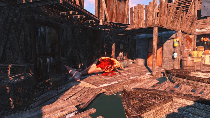 Игрок Fallout 4 воссоздал плавучий город из фильма "Водный мир"